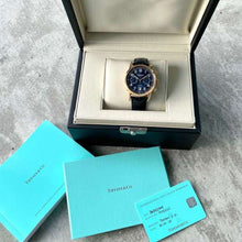 Load image into Gallery viewer, Tiffany &amp; Co CT60 Chronograph Blue Dial Reference 36342064 Rose Gold - Box Paper
