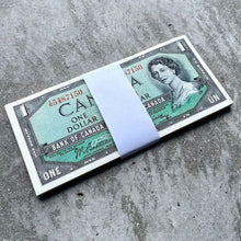 Load image into Gallery viewer, 1954 Half Bundle $1 Notes Canada 50 Consecutive Banknotes
