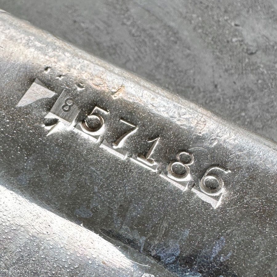 Vintage Johnson Matthey 100 oz .999 Silver Poured Bar - Upside down 8 digit