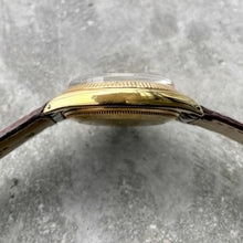 Load image into Gallery viewer, 1956 Rolex Date Mens 6567 Yellow Gold Watch Tropical dial with Serpico Y Laino
