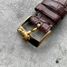 Load image into Gallery viewer, 1956 Rolex Date Mens 6567 Yellow Gold Watch Tropical dial with Serpico Y Laino

