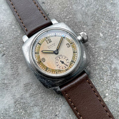 1938 Rolex Birks Ellis 2081 Cushion Case Manual - Channel Swimmer Waterproof!