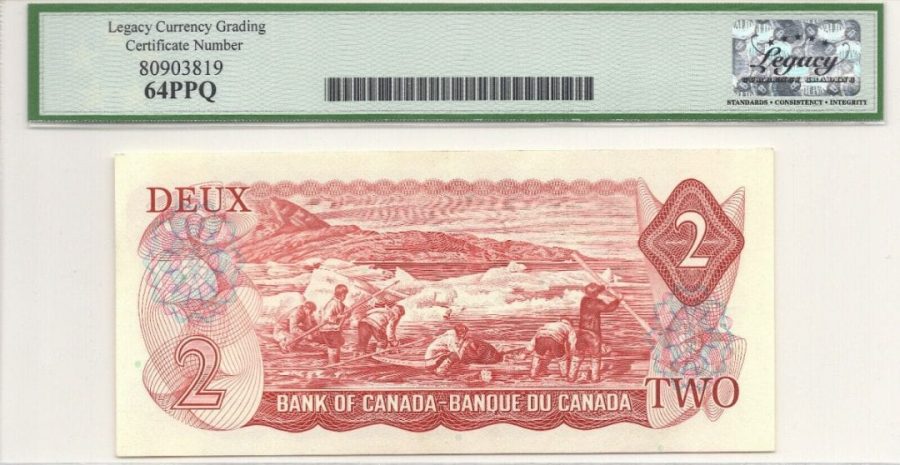1974 $2 Bank of Canada - BC-47aT - Legacy 64 PPQ - RS Test Note