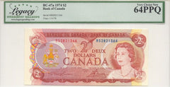 1974 $2 Bank of Canada - BC-47aT - Legacy 64 PPQ - RS Test Note