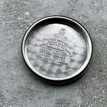 Load image into Gallery viewer, 1938 Rolex Birks Ellis 2081 Cushion Case Manual - Channel Swimmer Waterproof!
