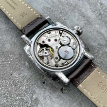 Load image into Gallery viewer, 1938 Rolex Birks Ellis 2081 Cushion Case Manual - Channel Swimmer Waterproof!
