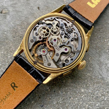 Load image into Gallery viewer, Jaeger 18K Gold Chronograph Watch Reference 2634
