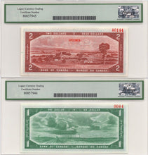 Load image into Gallery viewer, ✪ 1954 Bank of Canada Devil Face - Devil&#39;s Face Specimen Set $1-$1000 -Very Rare
