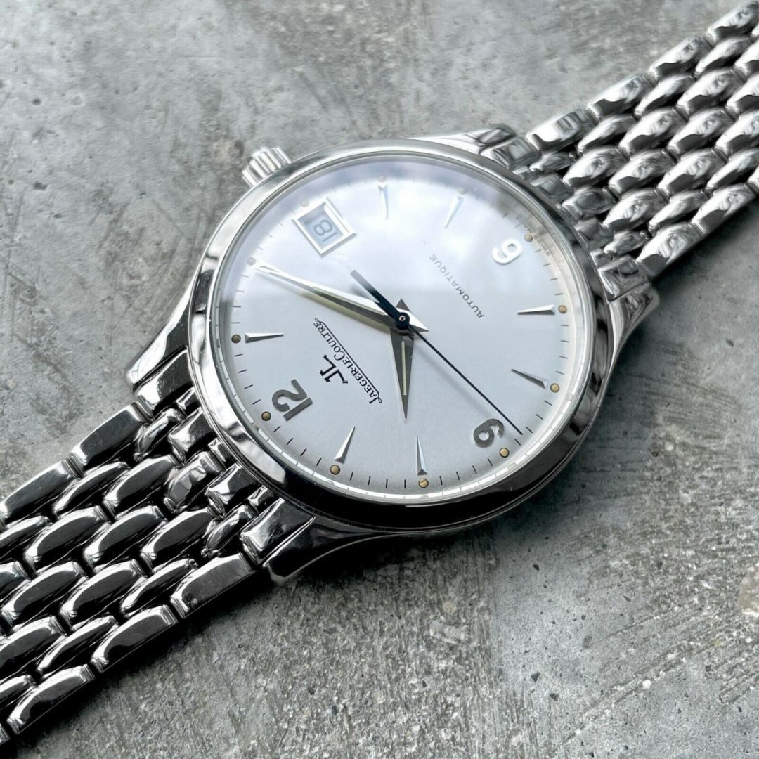 1990s Jaeger LeCoultre Stainless Automatic Master Control 145.8.89 - Creamy Lume