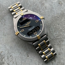 Load image into Gallery viewer, 40mm Breitling Aerospace F56061 Digital + Analog - New Old Stock Titanium! NOS
