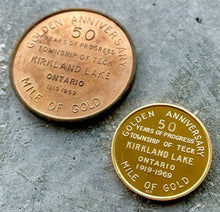 Load image into Gallery viewer, 50 Anniversary Township of Teck Kirkland Lake Gold Mining 10.26 gram 22KT
