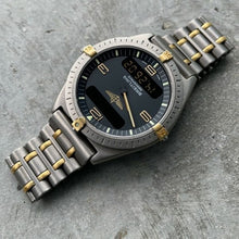 Load image into Gallery viewer, 40mm Breitling Aerospace F56061 Digital + Analog - New Old Stock Titanium! NOS
