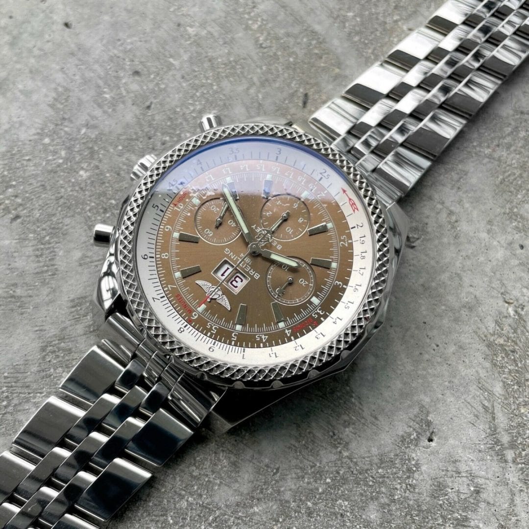 2009 Breitling Bentley 49mm Stainless Steel A44362 Bronze Box + Papers + Unworn