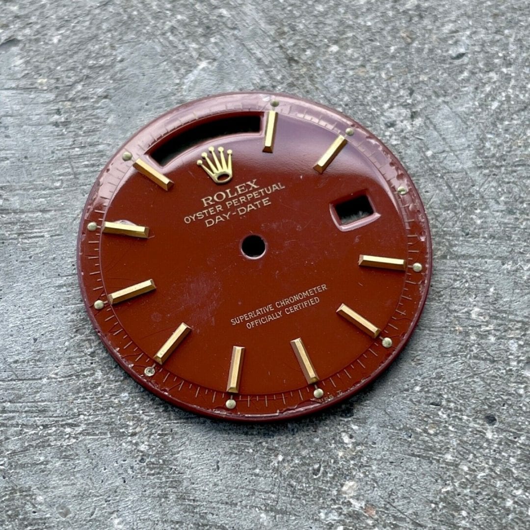 Original Rolex Ox Blood Burgundy Stella dial President 1803 - Factory original and prefect!