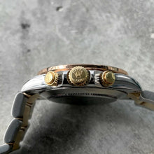 Load image into Gallery viewer, 2004 Rolex Daytona Two Tone 116523 Box / Papers + Custom Sapphire Rainbow Bezel
