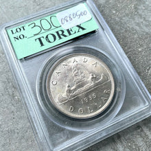 Load image into Gallery viewer, 1935 Canada 1 Dollar Silver Coin One Dollar – PCGS Gem Unc 66
