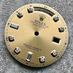 Authentic Rolex President 118238 Yellow Gold - Factory Diamond Dial