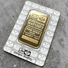 Load image into Gallery viewer, vintage-johnson-matthey-1-oz-gold-bar-9999-1oz-original-seal/
