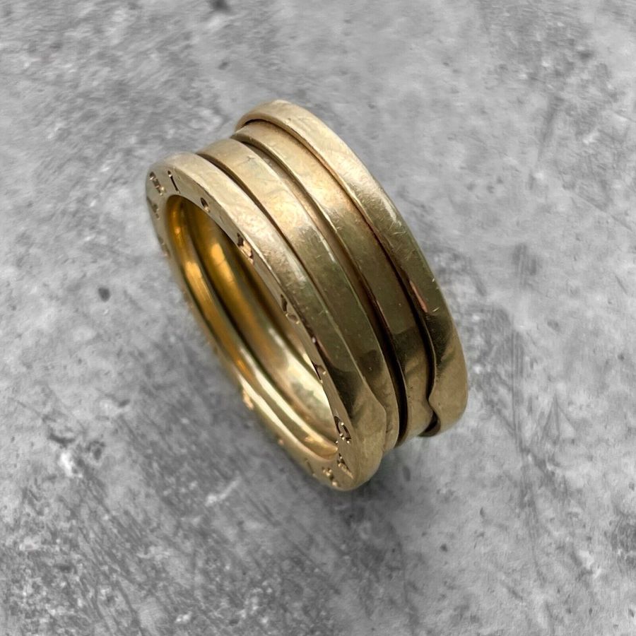 Mens Bvlgari zero 1 B.zero1 Gold Ring - 18k Yellow gold 10.8 Grams Size 10 / 62