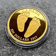 Load image into Gallery viewer, 2017 Baby Feet $200 Canada 1/2oz Gold Coin Queen Elizabeth II
