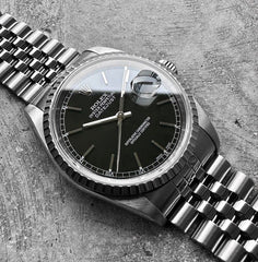 Rolex Datejust 16220 Stainless Steel - Black Dial