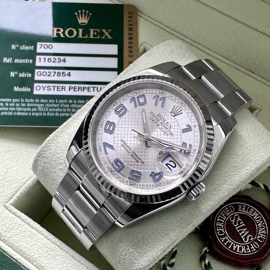 Rolex 36mm Datejust 116234 Arabic marker dial - Box/ Papers - Serviced