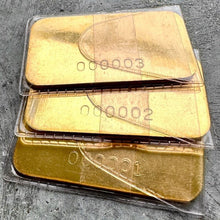 Load image into Gallery viewer, 3 x Johnson Matthey Mallory 1 oz Gold Bar - Serial Number 000001 + 00002 + 00003
