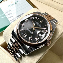 Load image into Gallery viewer, 36mm Rolex Datejust 116201 Two Tone Rose Gold Jubilee Band - Box / Papers
