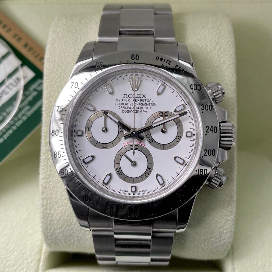 2009 Rolex 40mm Daytona 116520 Stainless -Full Box/ Papers - Unpolished APH Dial