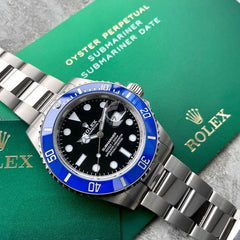 2022 Rolex Submariner Smurf Blue Bezel 126619LB Box and Papers