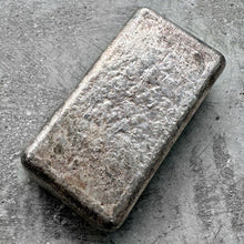 Load image into Gallery viewer, Vintage 10 oz .999 Silver Johnson Matthey Poured bar - Large Logo
