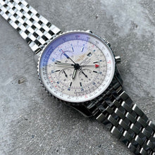 Load image into Gallery viewer, 46mm Breitling Navitimer World A24322 Stainless Steel- White Dial - Box + Papers

