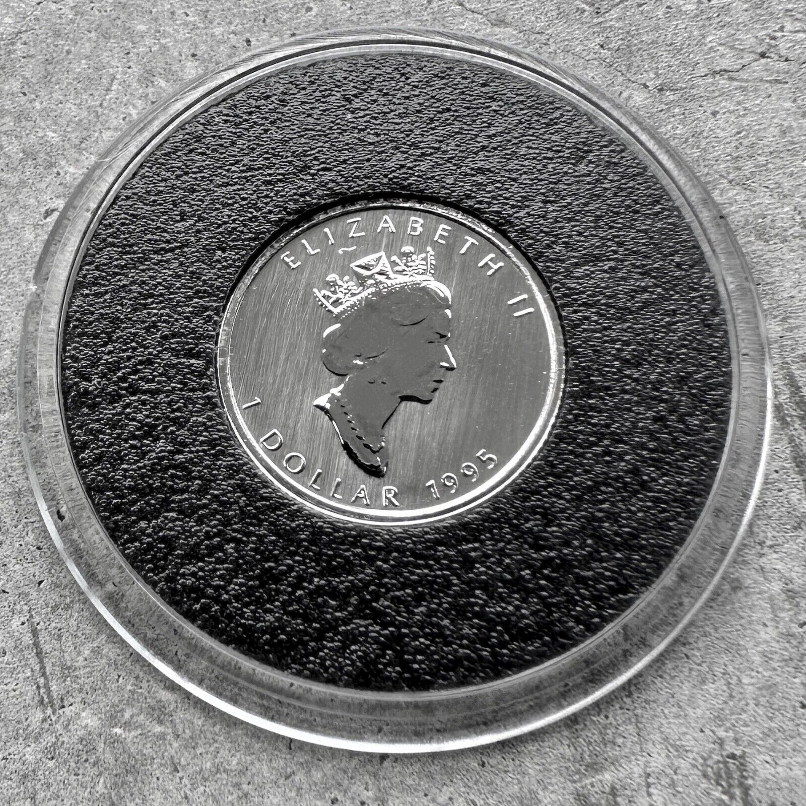 1995 Canada $1 Platinum Maple Fine 1/20 th Mapleleaf - 460 Made - Lowest Mintage