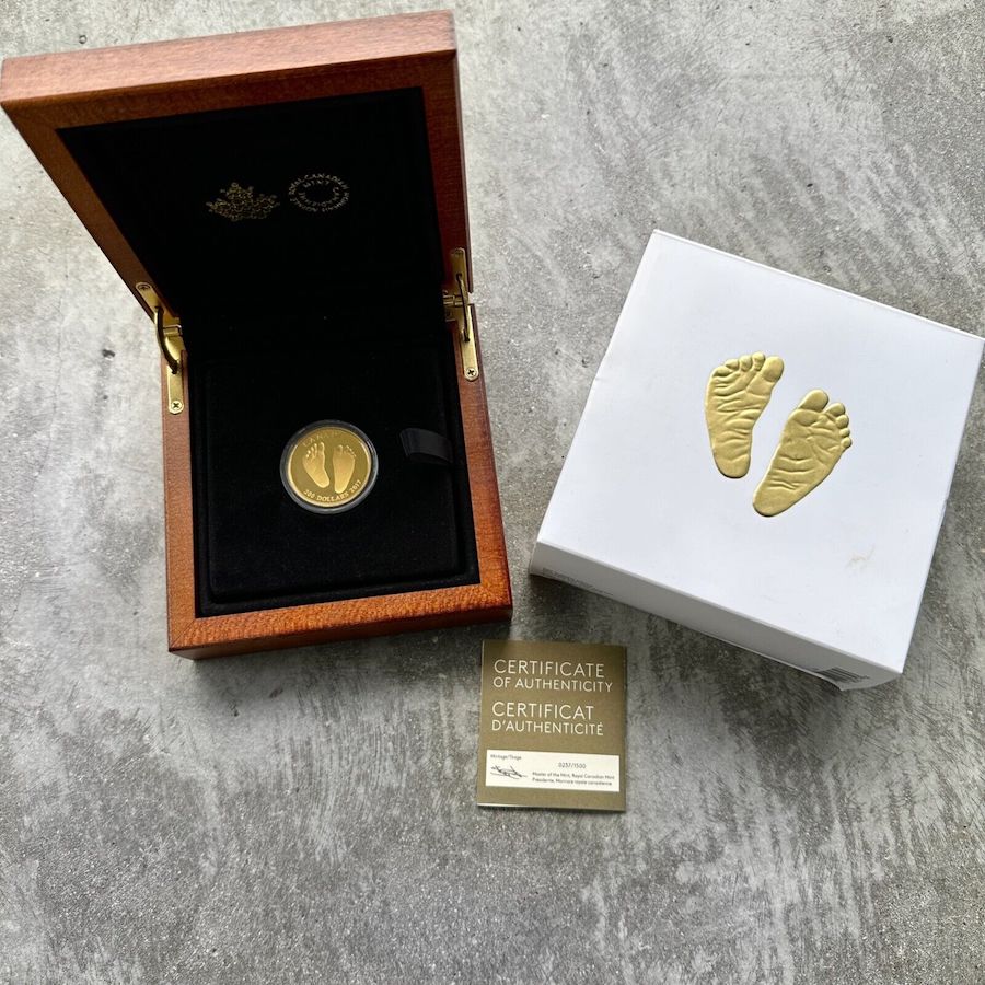 2017 Baby Feet $200 Canada 1/2oz Gold Coin Queen Elizabeth II