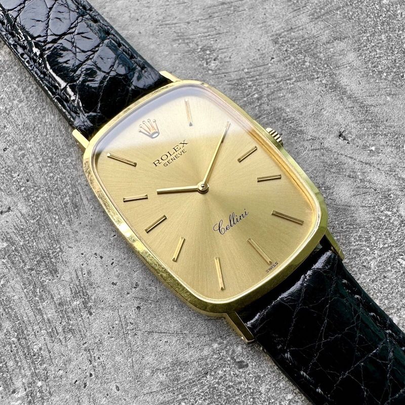 Mens Rolex Cellini Yellow Gold 4113 – Perfect Dial with original buckle!