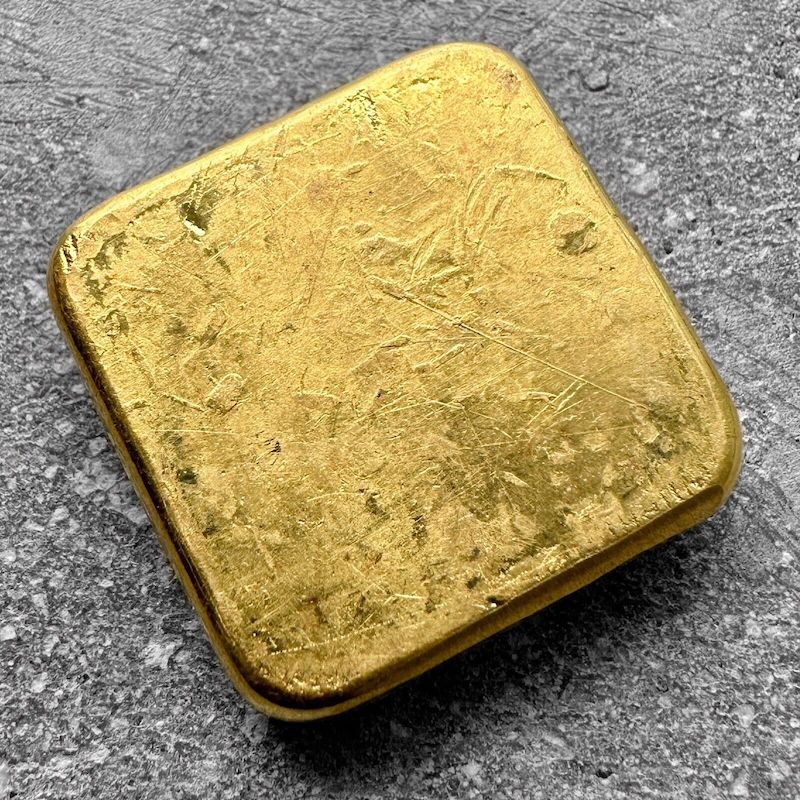 Johnson Matthey London Square 2 oz Gold Poured Bar .9990 2oz
