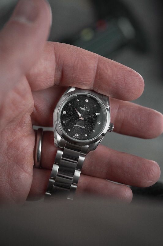 28mm Ladies Omega Seamaster Aqua Terra 22010286051001 Stainless - Diamond Dial