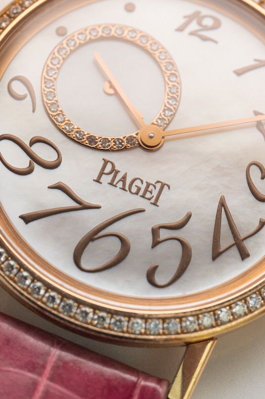 Piaget Altiplano Rose Gold P10345 - Mother Pearl Dial +Factory set Diamond Bezel