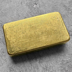 Engelhard 10 oz Gold Poured Bar .9970 10oz - Early Version - stunning pour lines