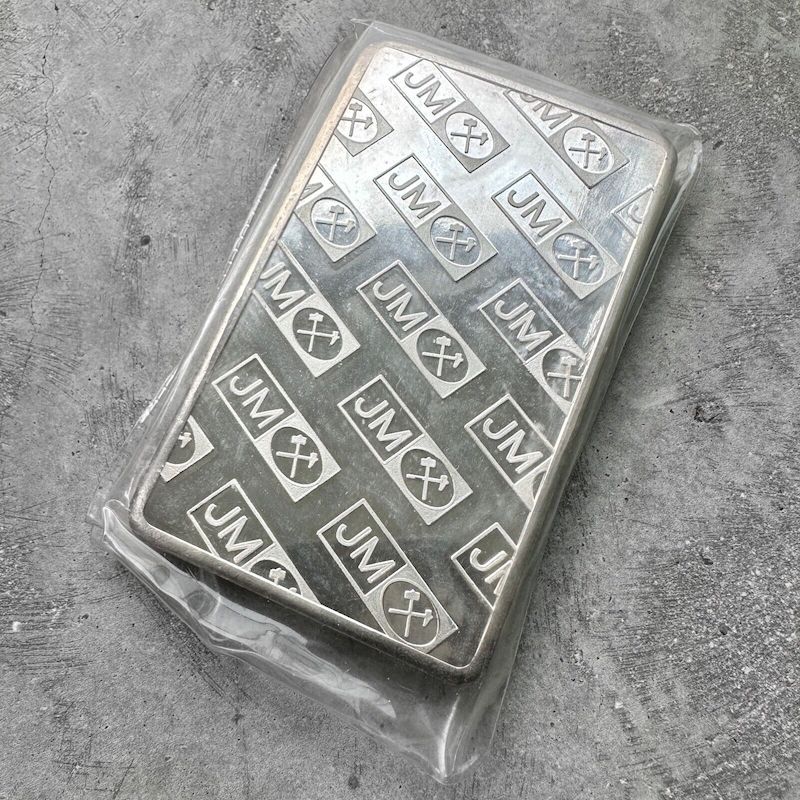 Vintage Johnson Matthey 1/2 Kilo .999 Silver Bar - Sealed