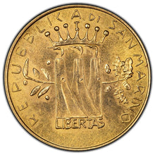 Load image into Gallery viewer, 1982 San Marino 2 Scudi Gold Coin - Defence of Freedom
