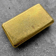 Load image into Gallery viewer, Engelhard 10 oz Gold Poured Bar .9999 10oz - Incredible pour lines
