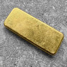 Load image into Gallery viewer, Engelhard 2 oz Gold Poured Bar .9999 2oz - No Serial with nice Pour Lines
