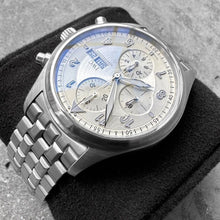 Load image into Gallery viewer, 42mm IWC Pilot Spitfire Stainless Steel 3717 Day Date Silver Dial - With box
