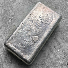 Load image into Gallery viewer, 10 oz .999 Silver Johnson Matthey Poured JM bar - Toner Bar - Nice Pour lines

