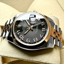 Load image into Gallery viewer, 36mm Rolex Datejust 116201 Two Tone Rose Gold Jubilee Band - Box / Papers
