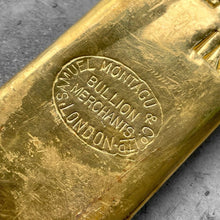 Load image into Gallery viewer, Johnson Matthey London Kilo Gold Poured Bar .9999 Samuel Montagu &amp; Co London

