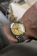 Load image into Gallery viewer, Mens Omega Speedmaster Reduced 3311.10 Gold Dial Stainless + 18K Yellow Gold

