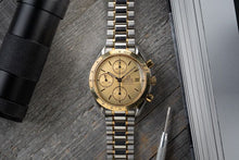 Load image into Gallery viewer, Mens Omega Speedmaster Reduced 3311.10 Gold Dial Stainless + 18K Yellow Gold
