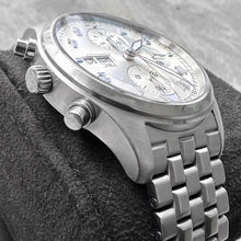Load image into Gallery viewer, 42mm IWC Pilot Spitfire Stainless Steel 3717 Day Date Silver Dial - With box
